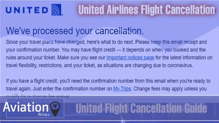 All You Need to Know About United Airlines Flight Cancellation Policy