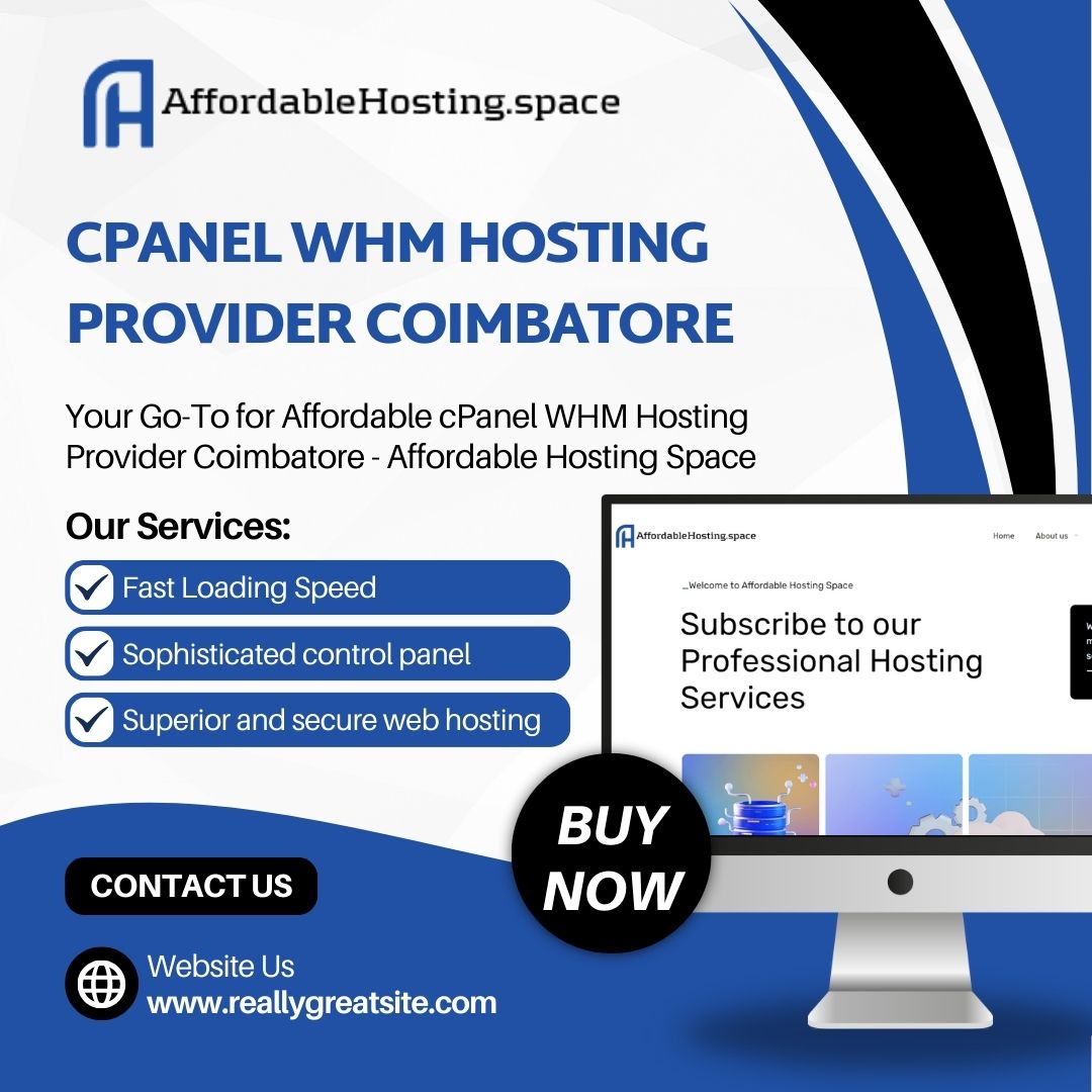 Your Go-To for Affordable cPanel WHM Hosting Provider Coimbatore – Affordable Hosting Space